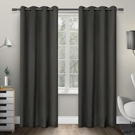 Solid Blackout Thermal Grommet Curtain Panels | Wayfair North America