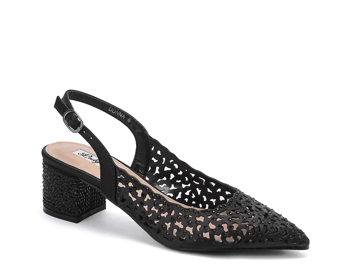 Lady Couture Donna Pump | Women's | Black | Size 6 | Pumps | Slingback | DSW
