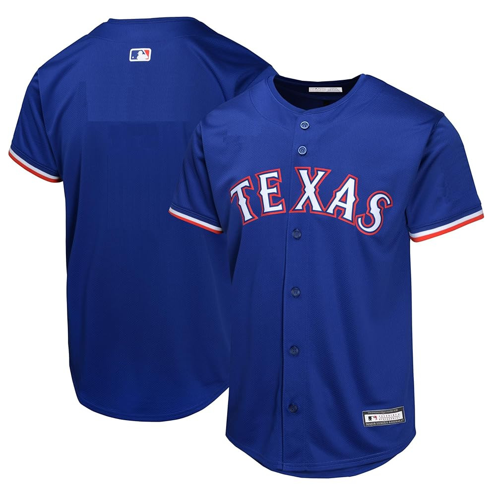Texas Rangers MLB Kids Youth 8-20 Blue Alternate Official Team Jersey | Amazon (US)