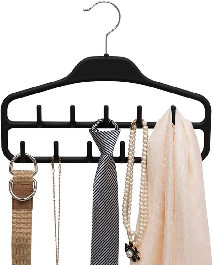 Amazon.com: Belt Hanger Rack Holder for Closet, Sturdy Belt Organizer with 360 Degree Swivel, 11 ... | Amazon (US)