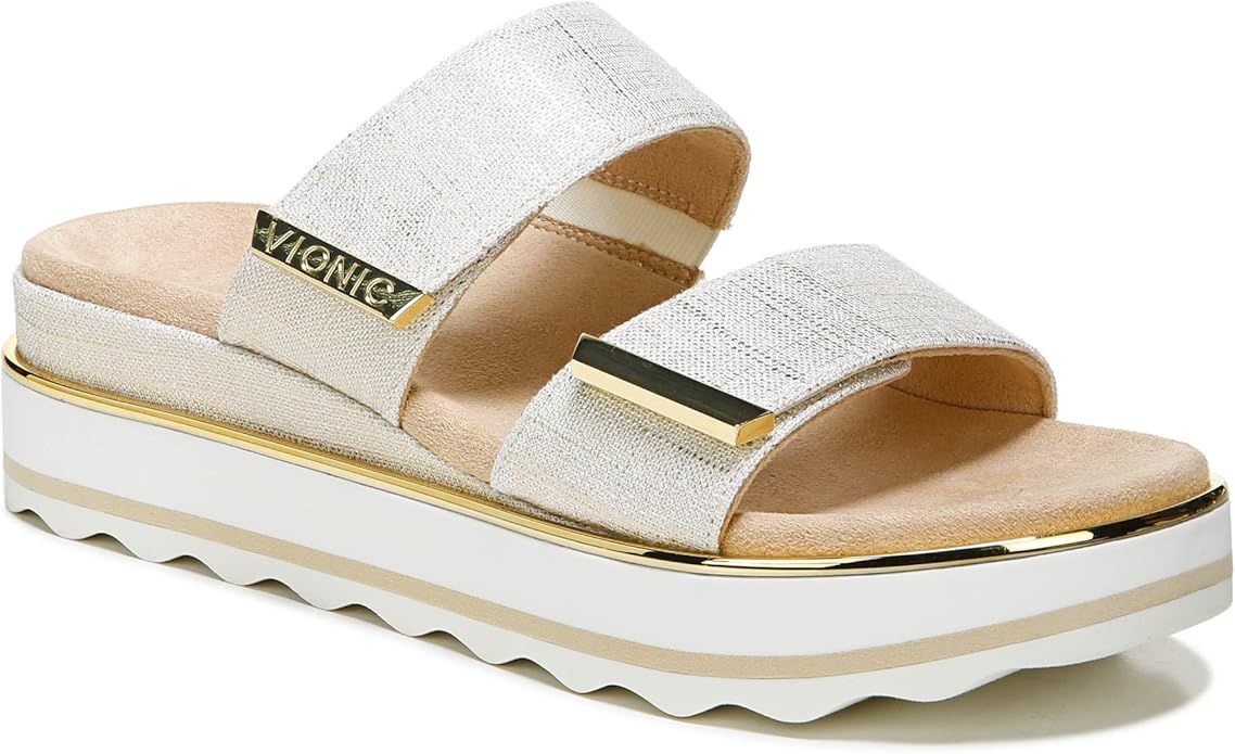 Vionic Women's Phoenix Brandie Slide Platform Sandal- Supportive Slip on Flatform Sandals that in... | Amazon (US)