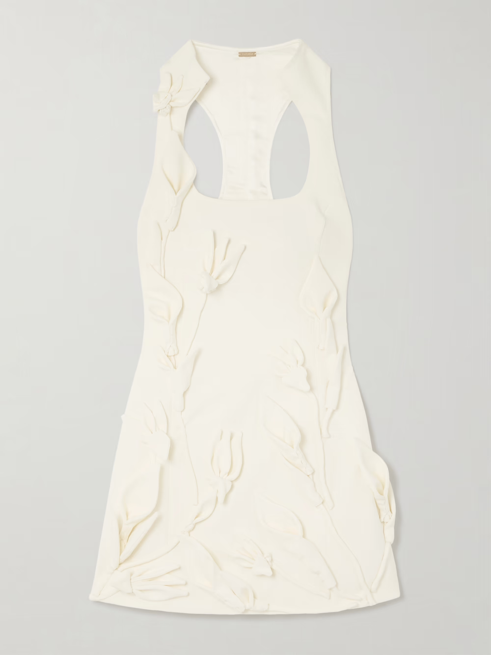 Ella appliquéd crepe mini dress | NET-A-PORTER (US)