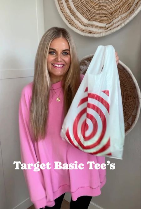 Found the cutest basic tee’s today at Target and I definitely need all the colors. On sale today for just $7! Link in bio to shop. #target #targetstyle #targetfinds

#LTKsalealert #LTKstyletip