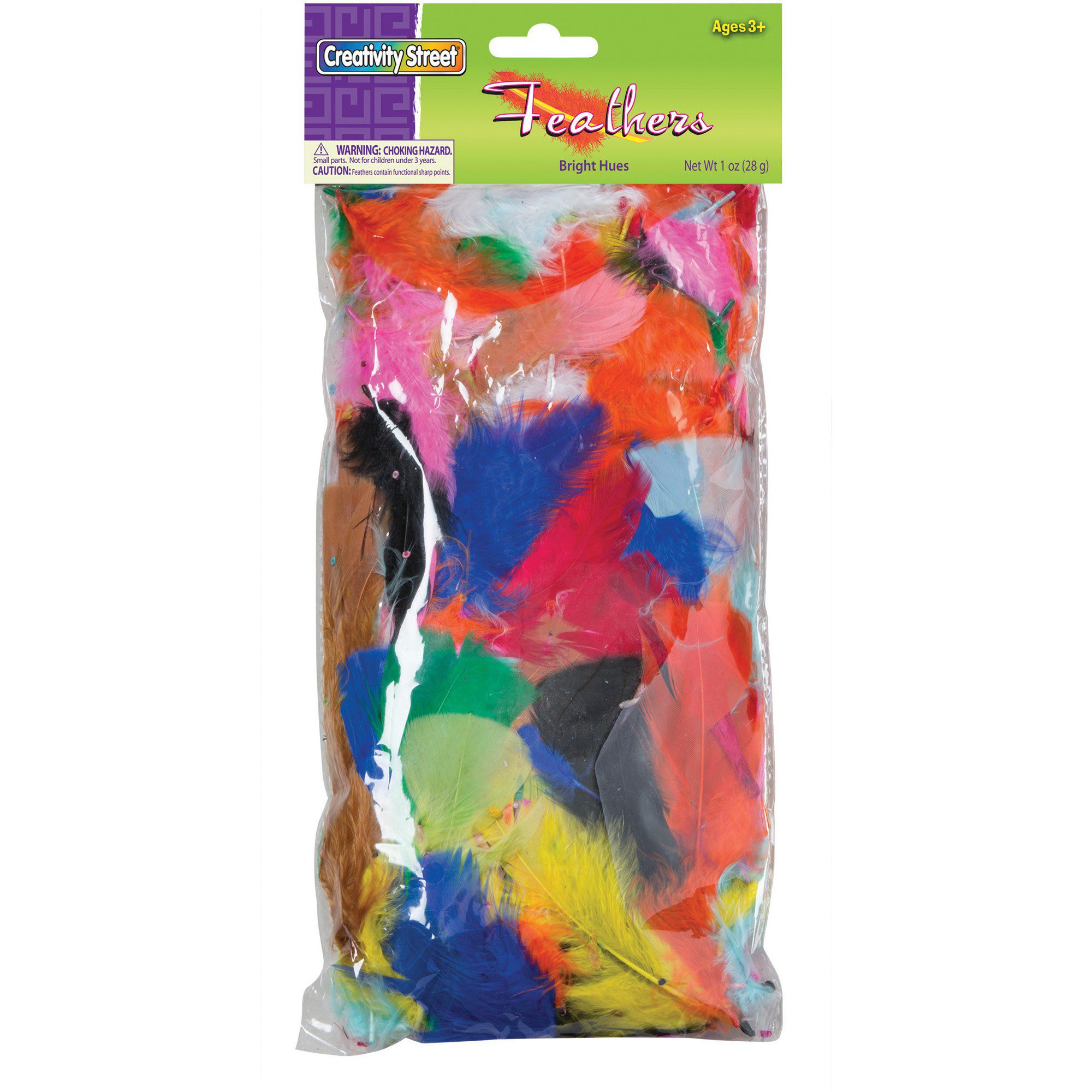 Creativity Street Bright Hues Feather Assortment, Bright Colors, 1 oz Pack | Walmart (US)