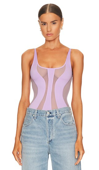 x REVOLVE Twist Bodysuit in Purple | Revolve Clothing (Global)