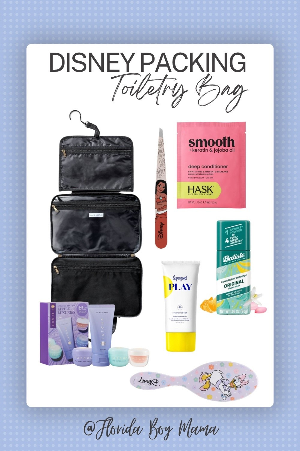 Love these Disney Essentials for Disney World Packing Toiletry Bag. This hanger is perfect for the closet inside the Disney Resort Room or in the bathroom. Perfect skincare and suntan lotion for hot days at Disney. Perfect for under makeup. Disney travel sizes. Disney mom. Disney Packing. Disney Cruise Packing. 

#LTKTravel #LTKBeauty #LTKselfcare