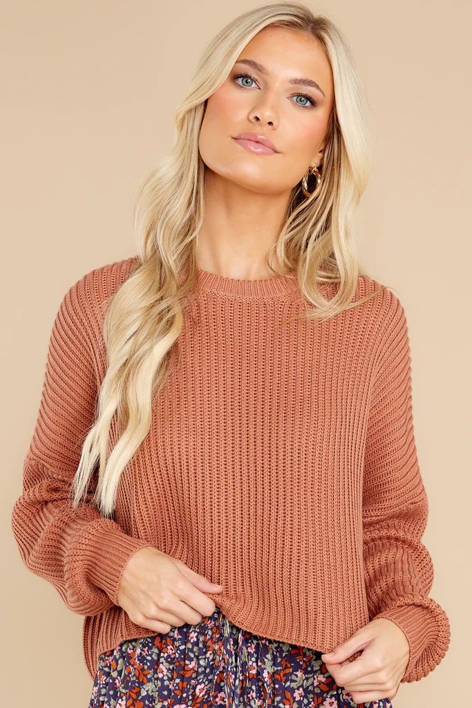 At The Office Topaz Crop Sweater | Red Dress 