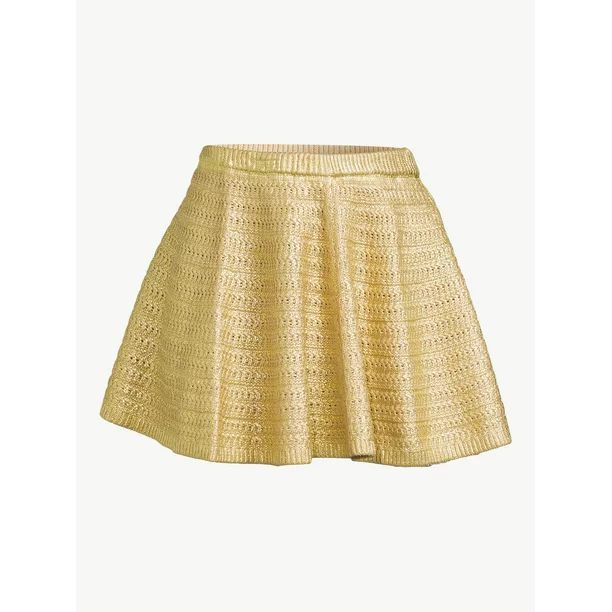 Scoop Women's Metallic Mini Skirt | Walmart (US)