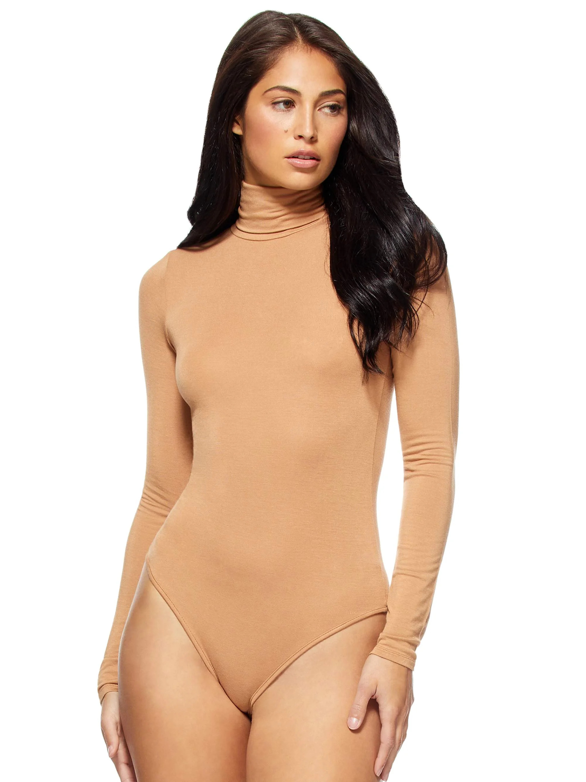 Sofia Vergara - Sofia Jeans by Sofia Vergara Women's Lightweight Thong Back Turtleneck Bodysuit -... | Walmart (US)