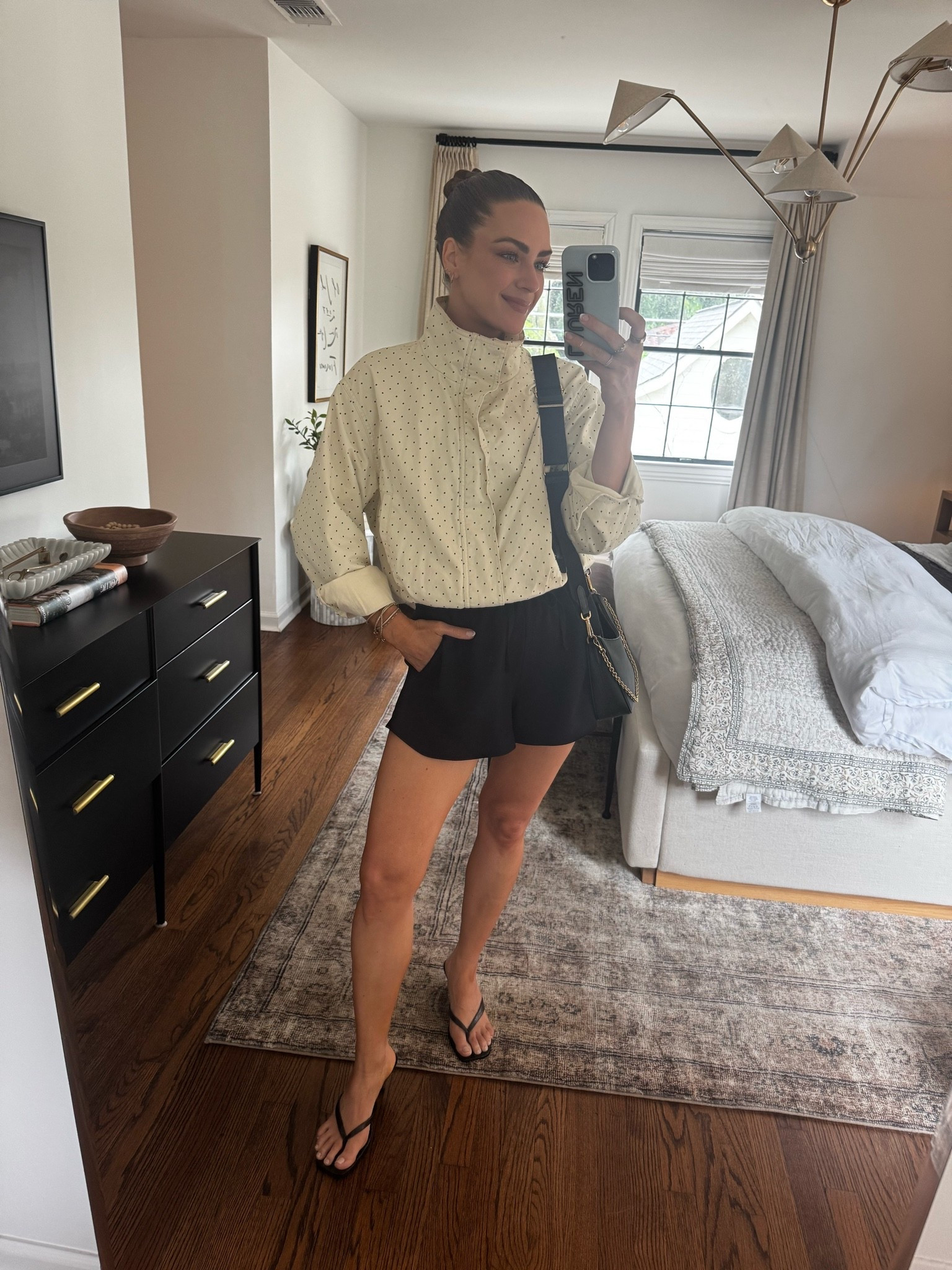 OOTD for an early bday lunch. Size S shorts & jacket.