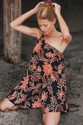 By Anthropologie Mindy Asymmetrical Tie Cover-Up Dress | Anthropologie (US)