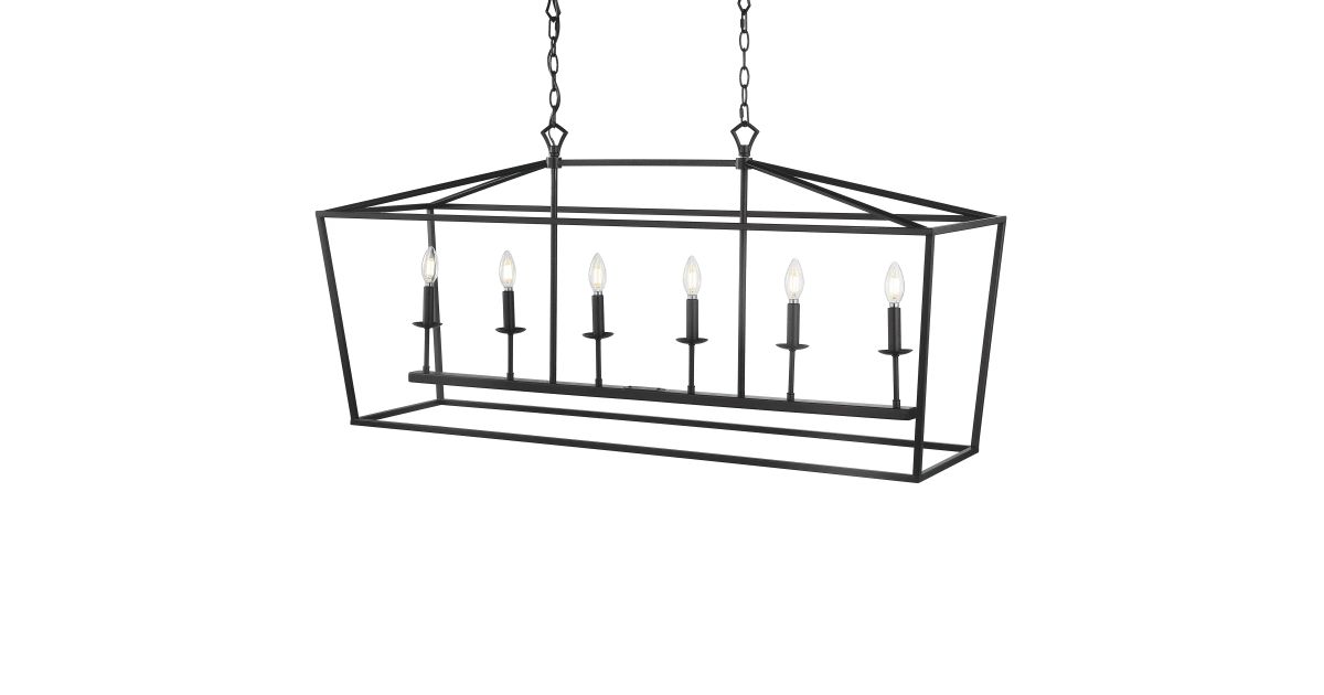 JONATHAN Y Lighting JYL7439A Pagoda 6 Light 49" | Build.com | Build.com, Inc.