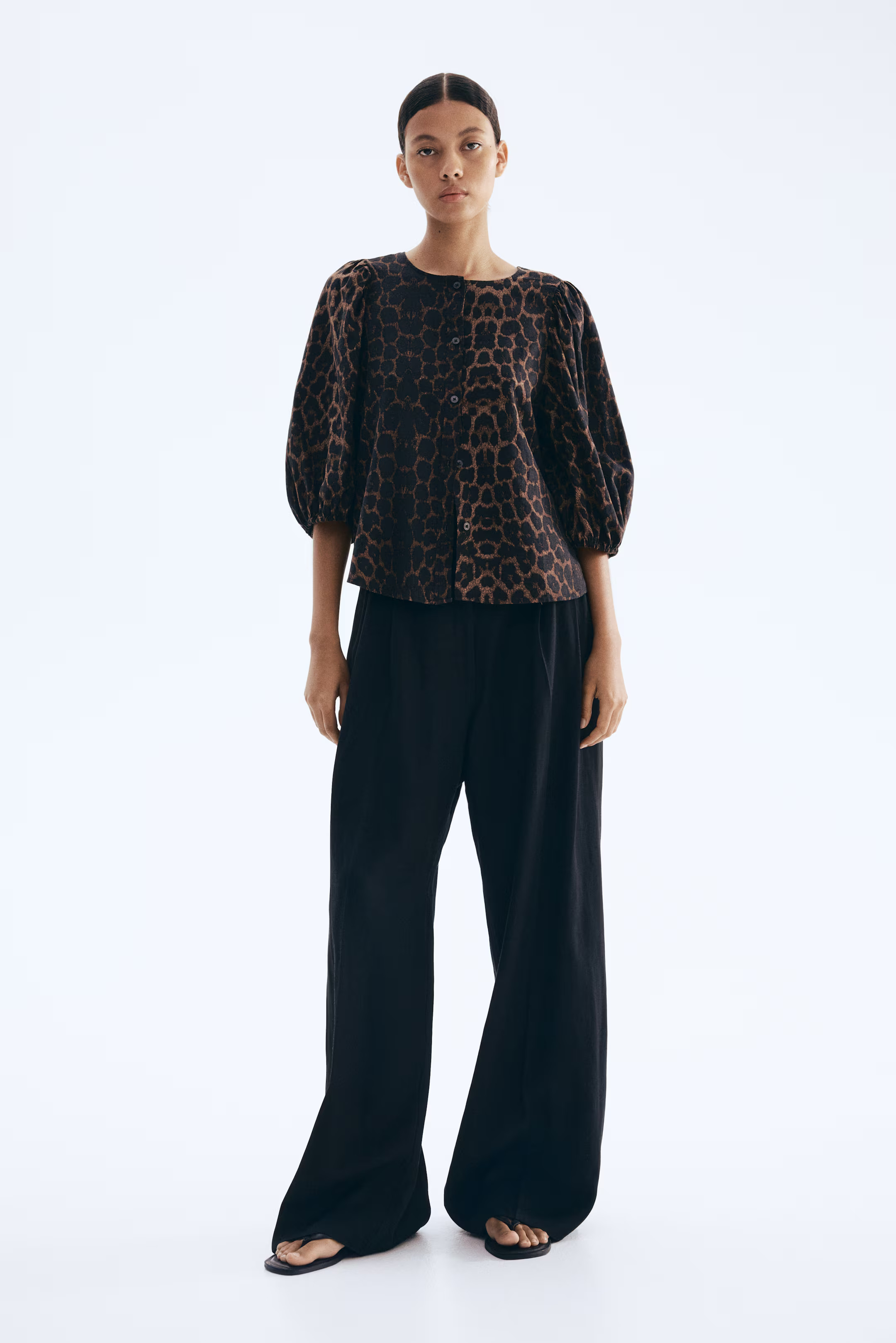 Linen-Blend Blouse | H&M (US + CA)