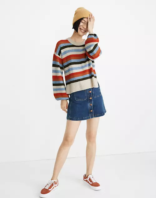 Striped Payton Pullover Sweater in Coziest Yarn | Madewell