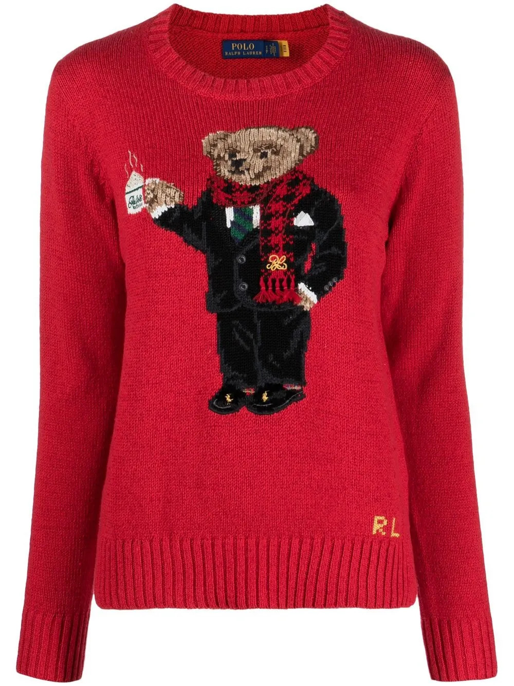 Polo Ralph Lauren Polo Bear intarsia-knit Jumper  - Farfetch | Farfetch Global