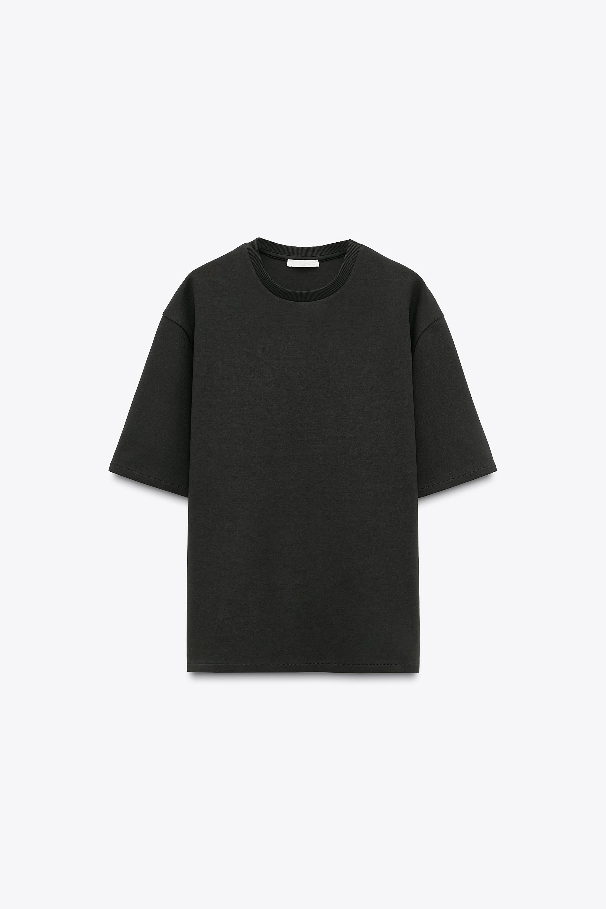 SHORT SLEEVE INTERLOCK SWEATSHIRT | Zara US