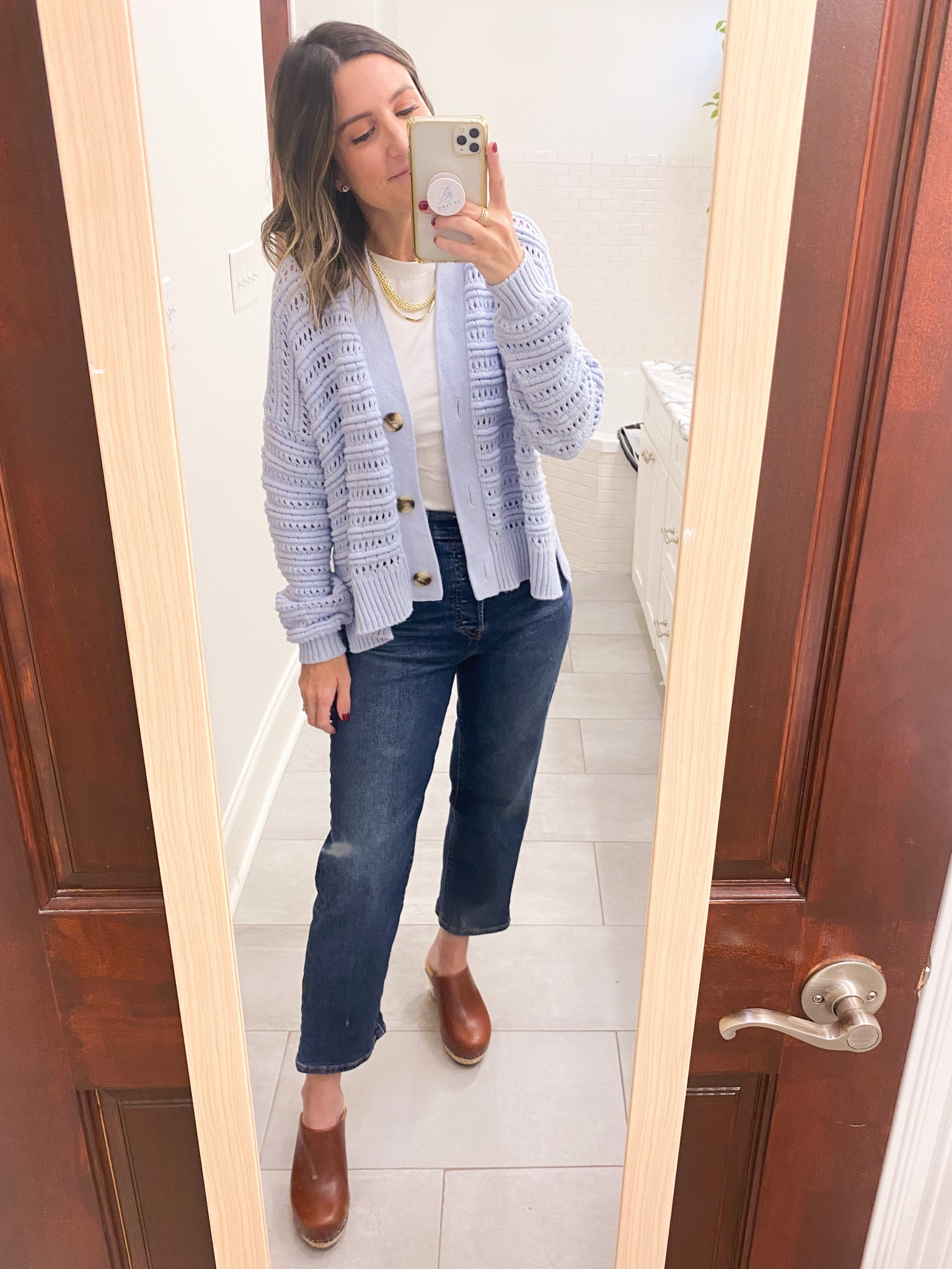 Get 20% OFF my clogs with code COBALTCHRONICLES20 🎉  They fit TTS. Wearing size small in Madewell sweater. Levi’s fit TTS. I’m 5’4” for length reference  

#LTKshoecrush