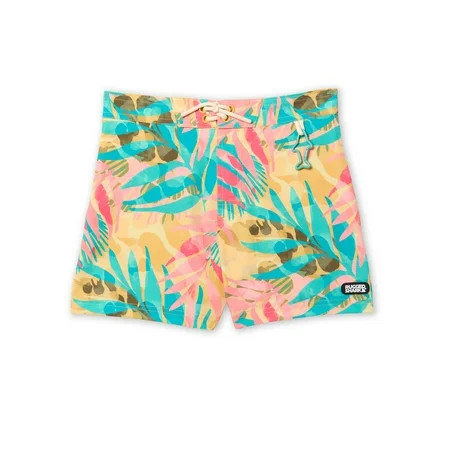 Rugged Shark Boys 5" Inseam Swim Trunks, Sizes 4-16 | Walmart (US)