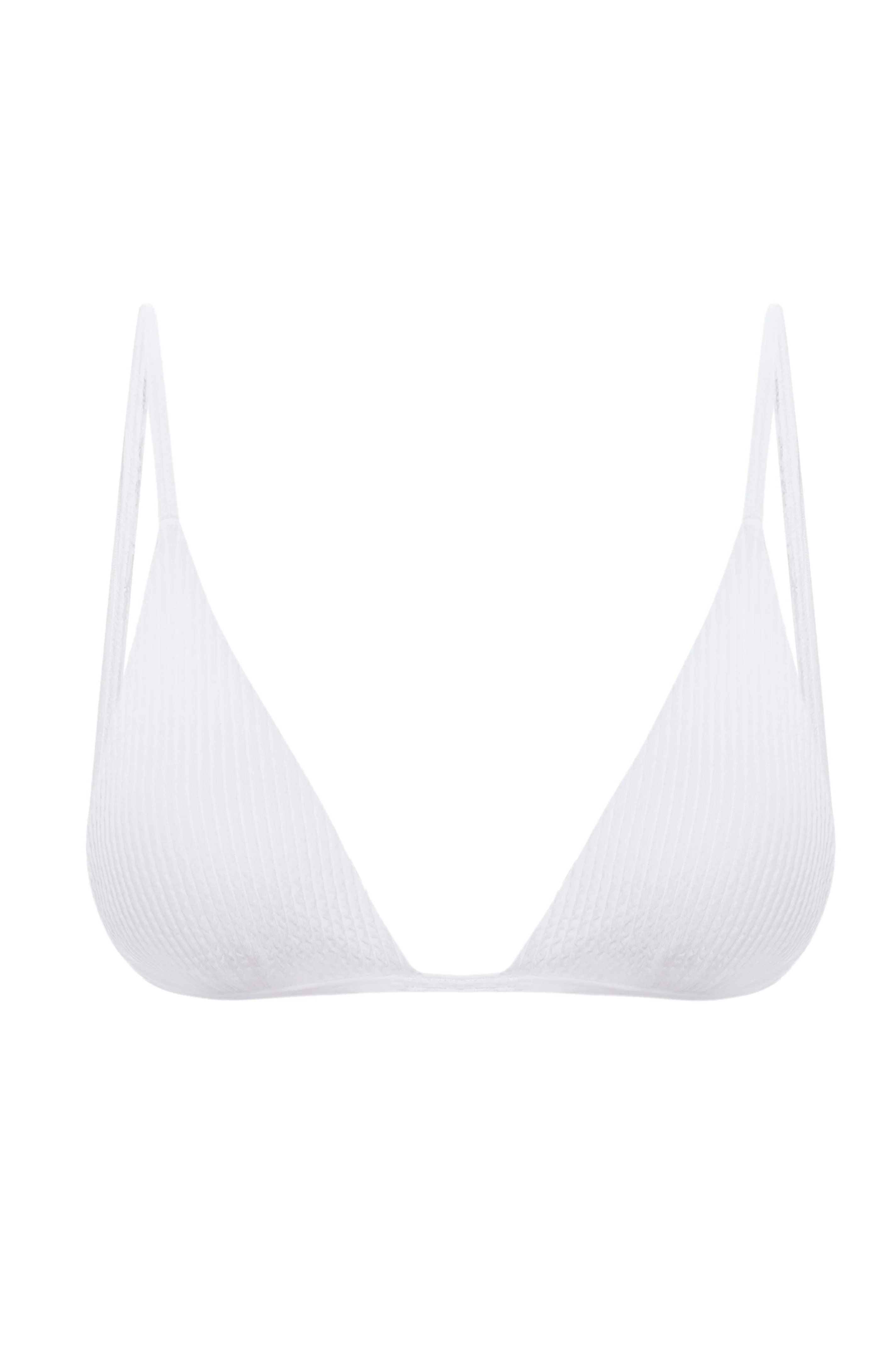 Barbados Top - White Sand Crinkle | Monday Swimwear