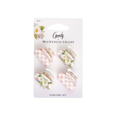 Goody x MacKenzie Childs Mini Claw Clip - Pink - 4ct | Target
