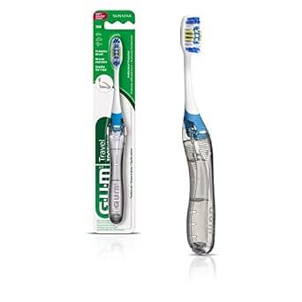 Amazon.com: GUM Folding Travel Toothbrush with Antibacterial Soft Bristles (Pack of 6) : Health &... | Amazon (US)