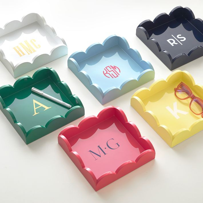 Scalloped Lacquer Mini Tray | Mark and Graham