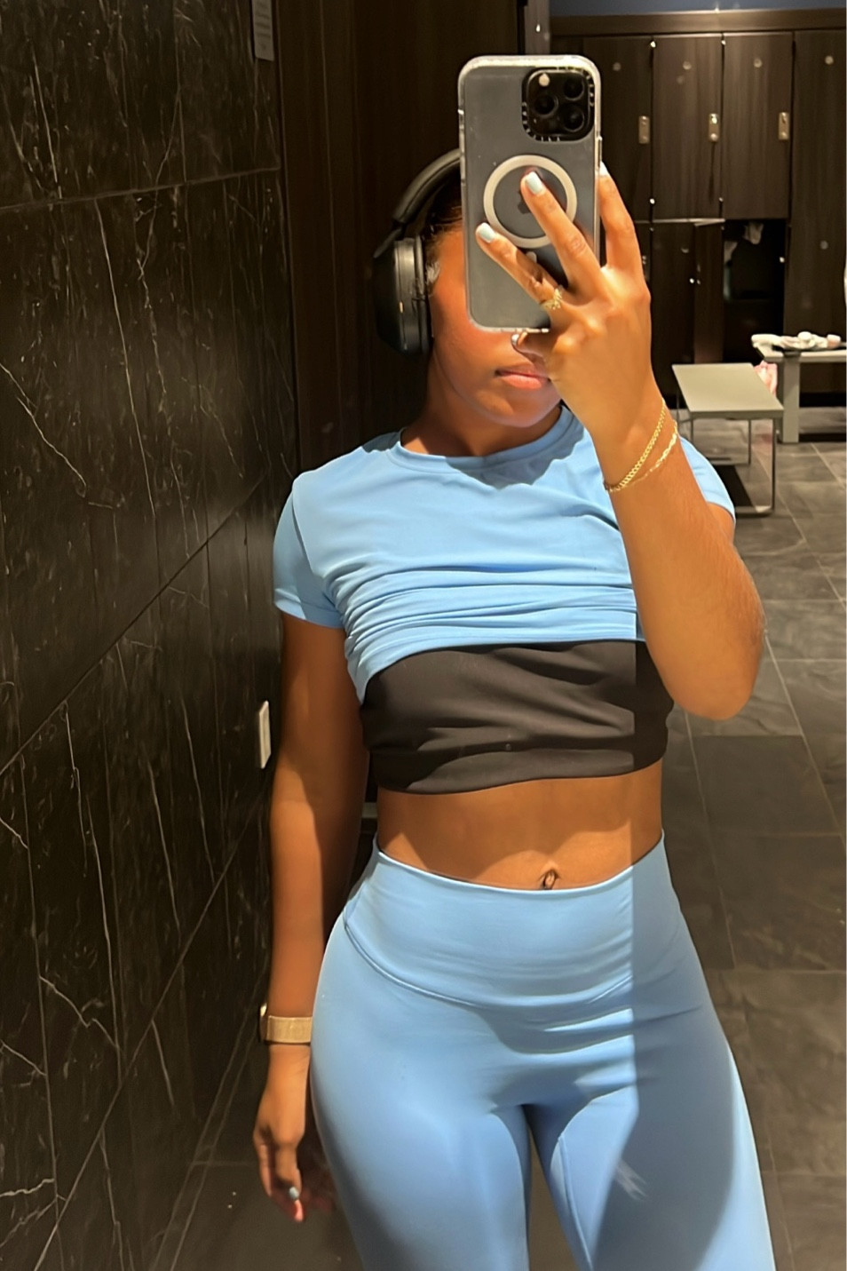 Recent gym fit 🎧🦋 
Outfit : ParagonFitwear 

#LTKFitness