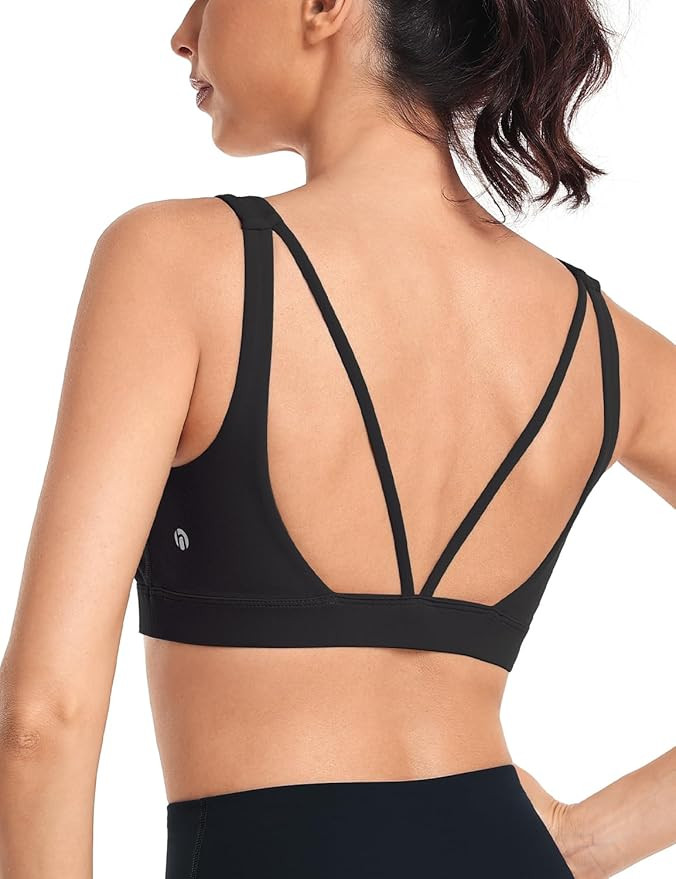 HeyNuts Wonder Sports Bras for Women Medium Support Yoga Bras Workout Bras with Removable Pads,A-... | Amazon (US)