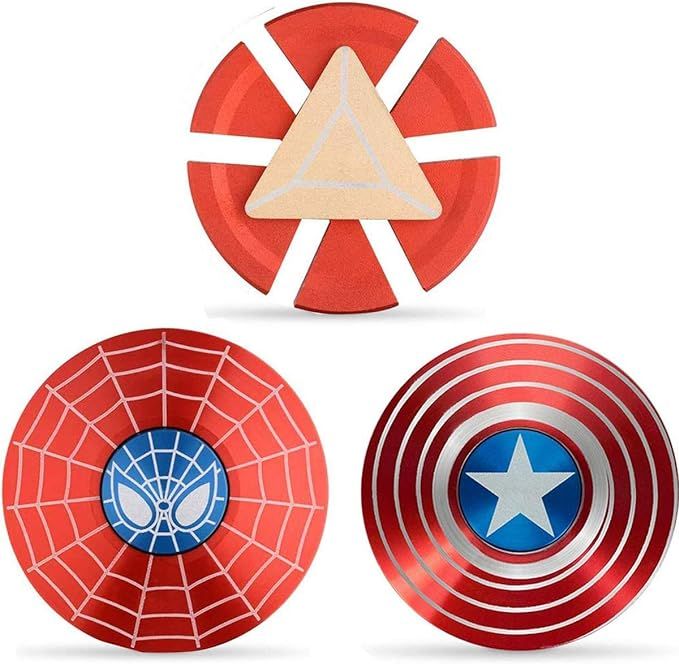 Superhero Fidget Spinners Metal, Fidget Spinner Gifts for Adults and Kids,Anti Stress Anxiety ADH... | Amazon (US)