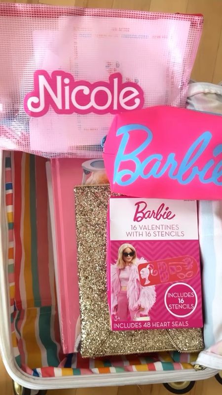 Unpacking, Barbie Style 💖👠
… part of my carry on was monopolized by Barbie this past trip! I received these books and magazine as sweet Christmas gifts, purchased the Valentines to prep and recently bought the makeup bag, which traveled perfectly! 

💖💖💖

#LTKtravel #LTKfamily