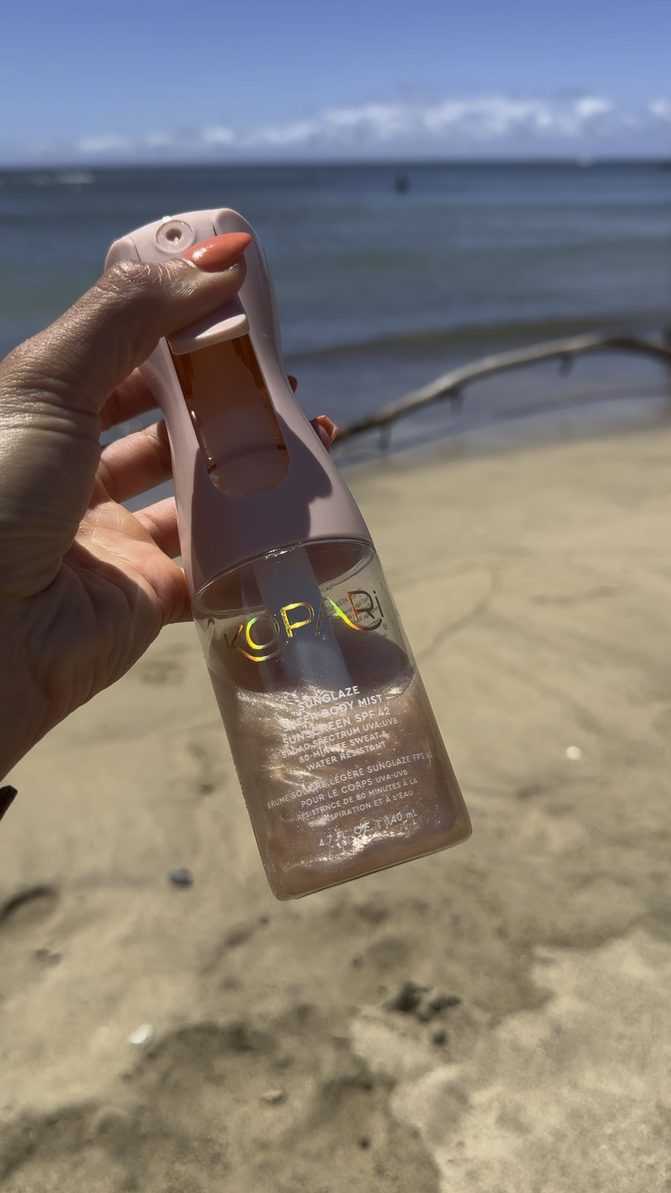 best find of the summer! this sunscreen mist is spf 42, lightweight, water resistant and shimmery! i hate sticky things and this isn’t sticky at all. 12/10

#LTKVideo #LTKBeauty #LTKSwim