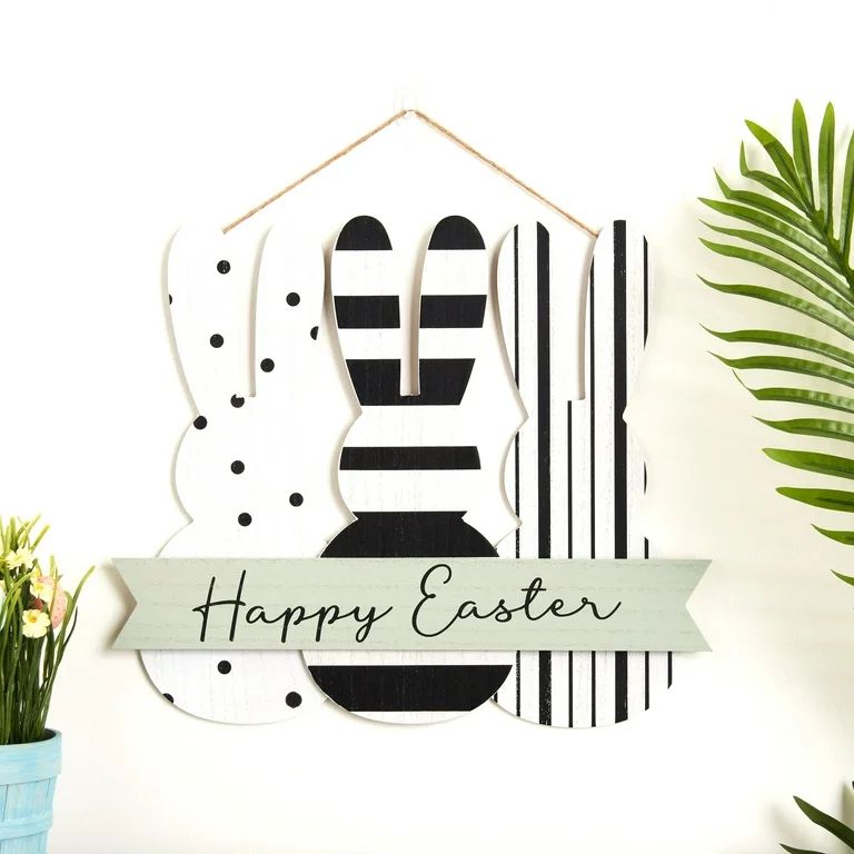 Way To Celebrate Easter Hanging Decoration, Triple Bunny - Walmart.com | Walmart (US)