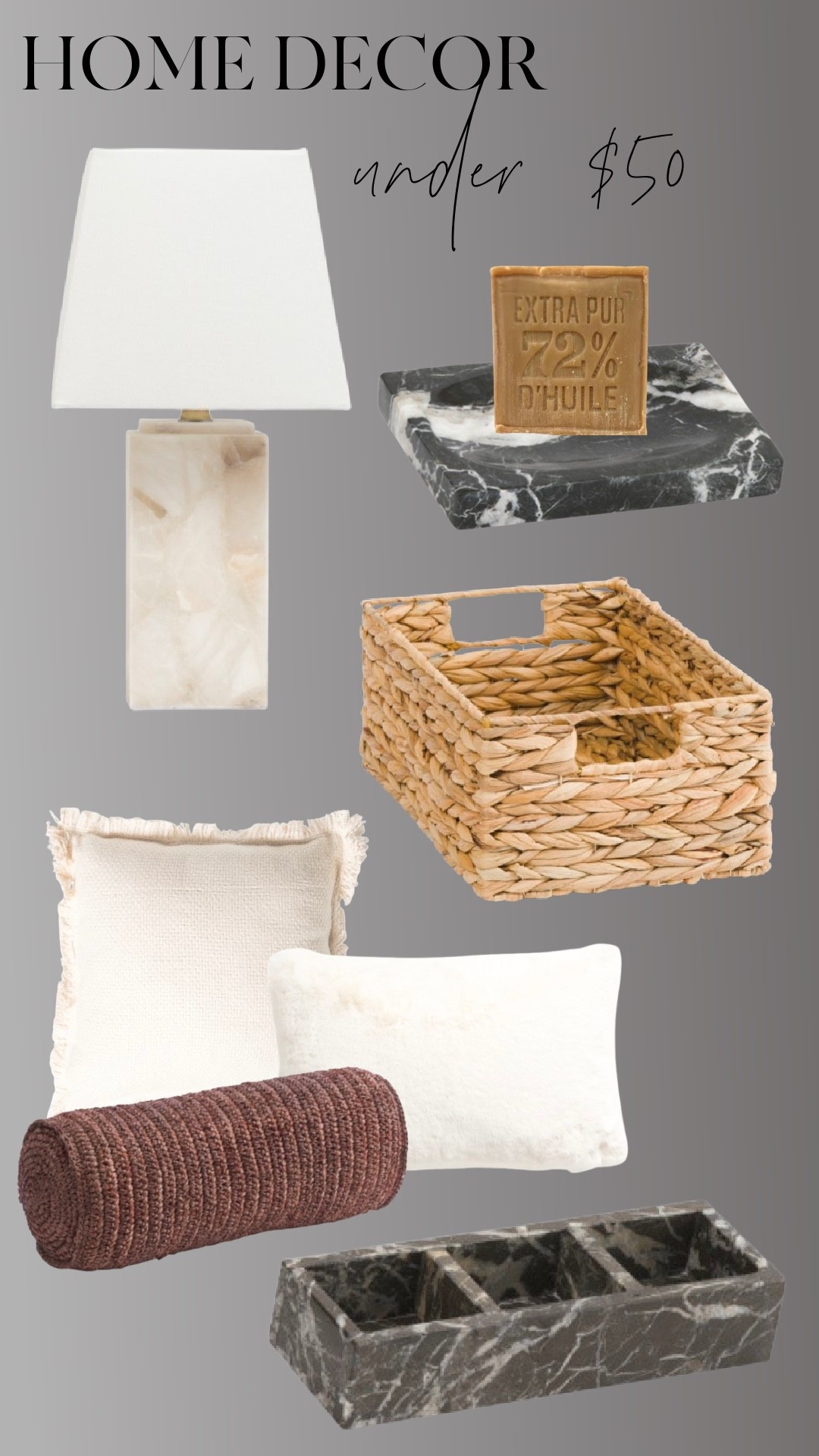 Home decor under $50 🤍
Small details really do make the biggest difference. These are the kind of budget-friendly pieces I use to layer texture, warmth, and that quiet luxury feel into a space—without overthinking it or overspending.

Everything here is under $50 and easy to mix into almost any room. Linked for you 🤎

#LTKSaleAlert #LTKHome