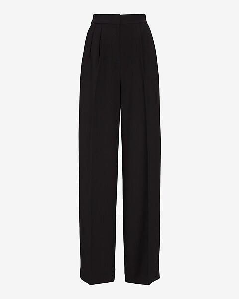 Super High Waisted Open Pleated Wide Leg Pant | Express