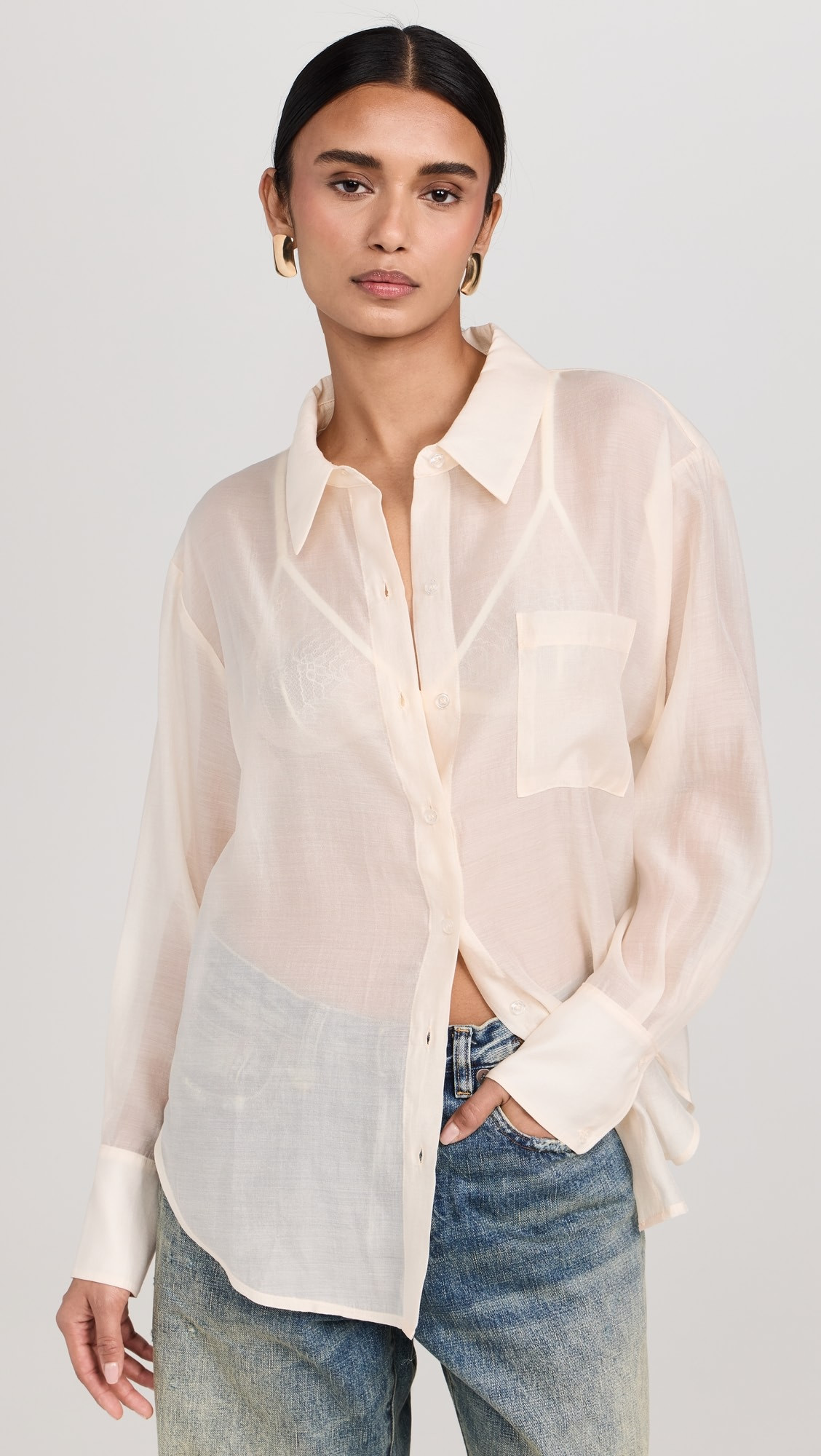 WAYF Button Down Shirt | Shopbop | Shopbop