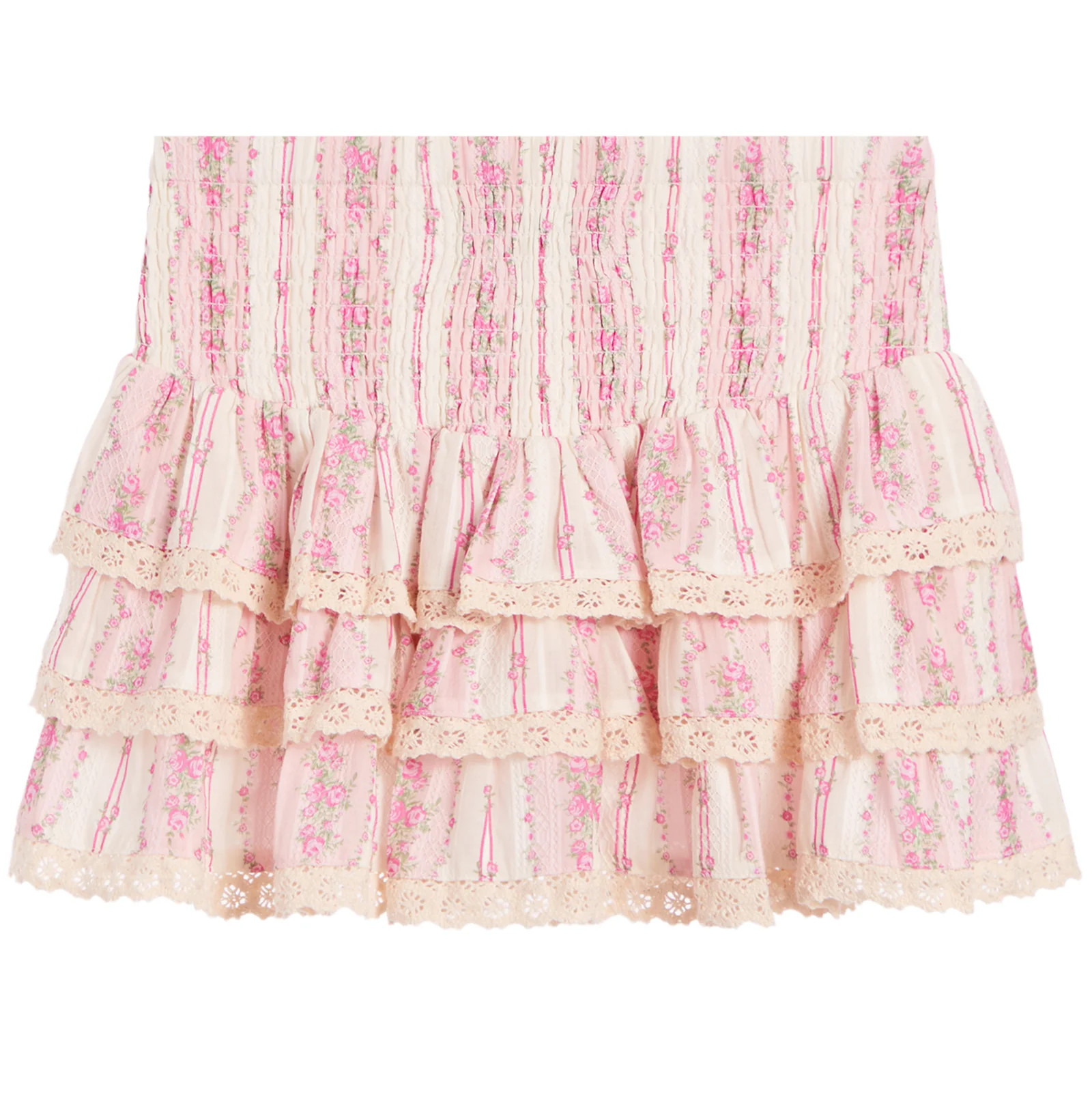 Melody Cottage Stripe Smock Skirt | Denny's