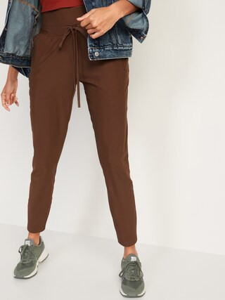 High-Waisted PowerSoft Zip Jogger Pants for Women | Old Navy (US)