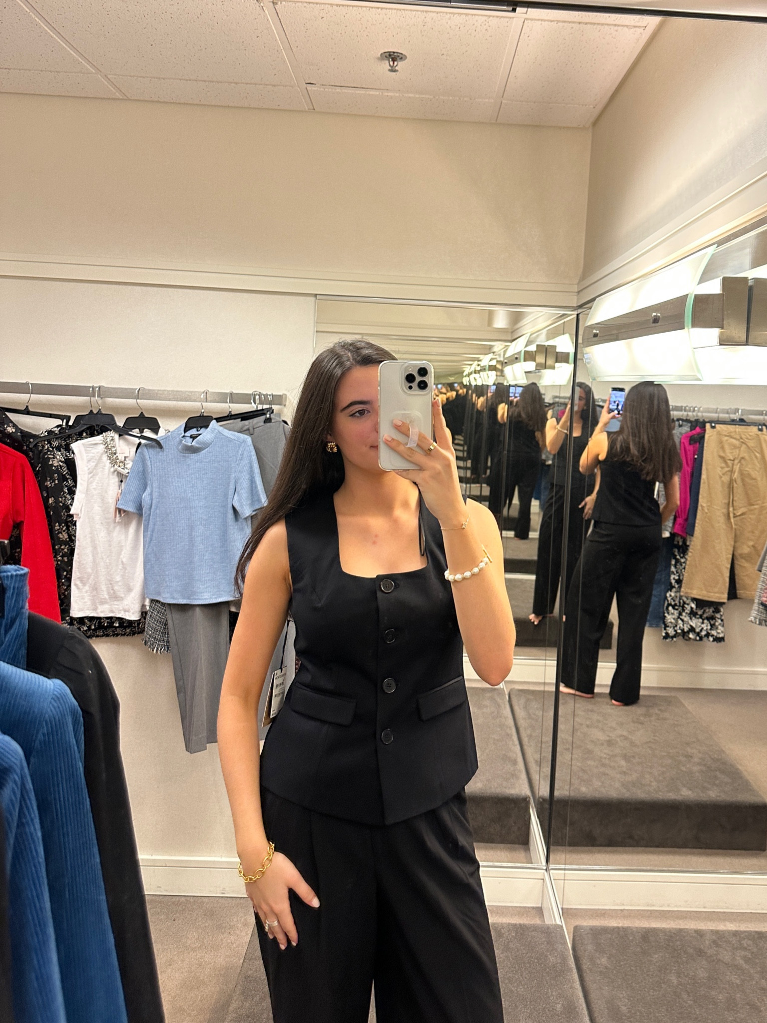 Square neck vest top from Nordstrom Anniversary sale!