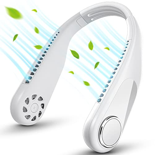 RIYA Bladeless Neck Fan - 5200mAh Battery Operated Fan Rechargeable - Personal Portable Fan - 360... | Amazon (US)