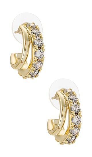 Livy Huggie Earrings in Gold | Revolve Clothing (Global)