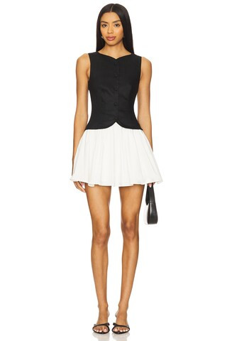 Stone Cold Fox x REVOLVE Hannah Mini Dress in Black & White from Revolve.com | Revolve Clothing (Global)