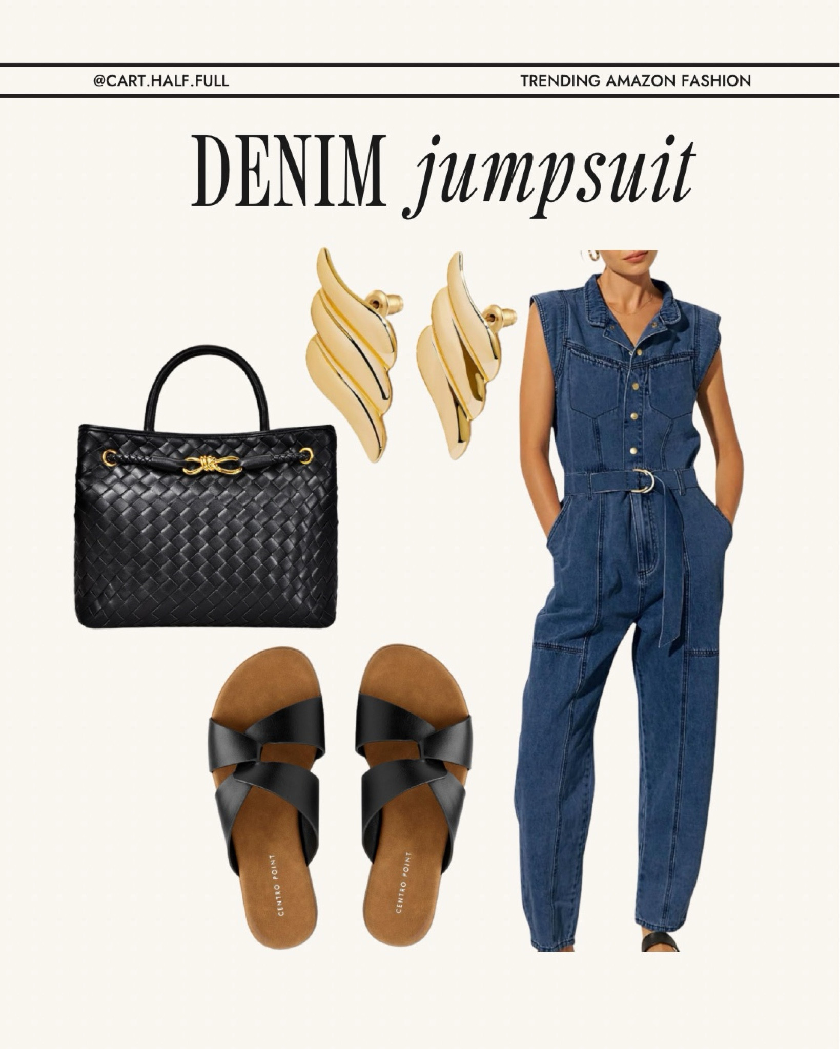 This denim jumpsuit from Amazon is everything! 
