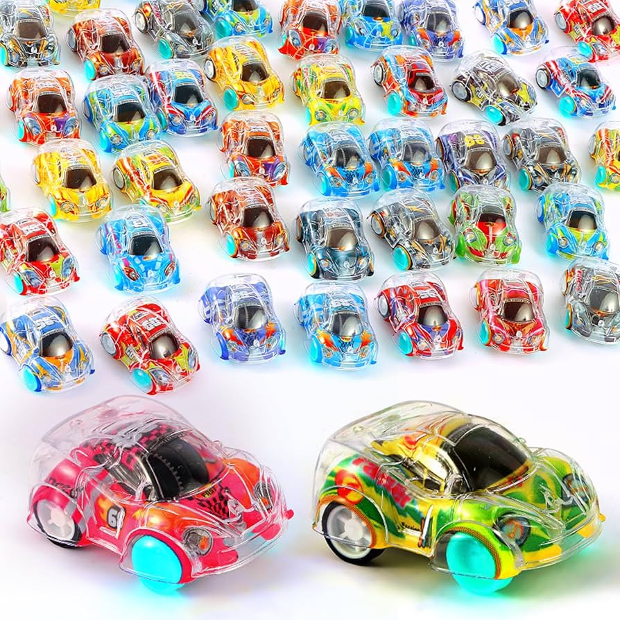 50 Pcs Mini Pull Back Cars, Easter Egg Fillers Small Cars for Toddlers, Treasure Box Toys for Cla... | Amazon (US)