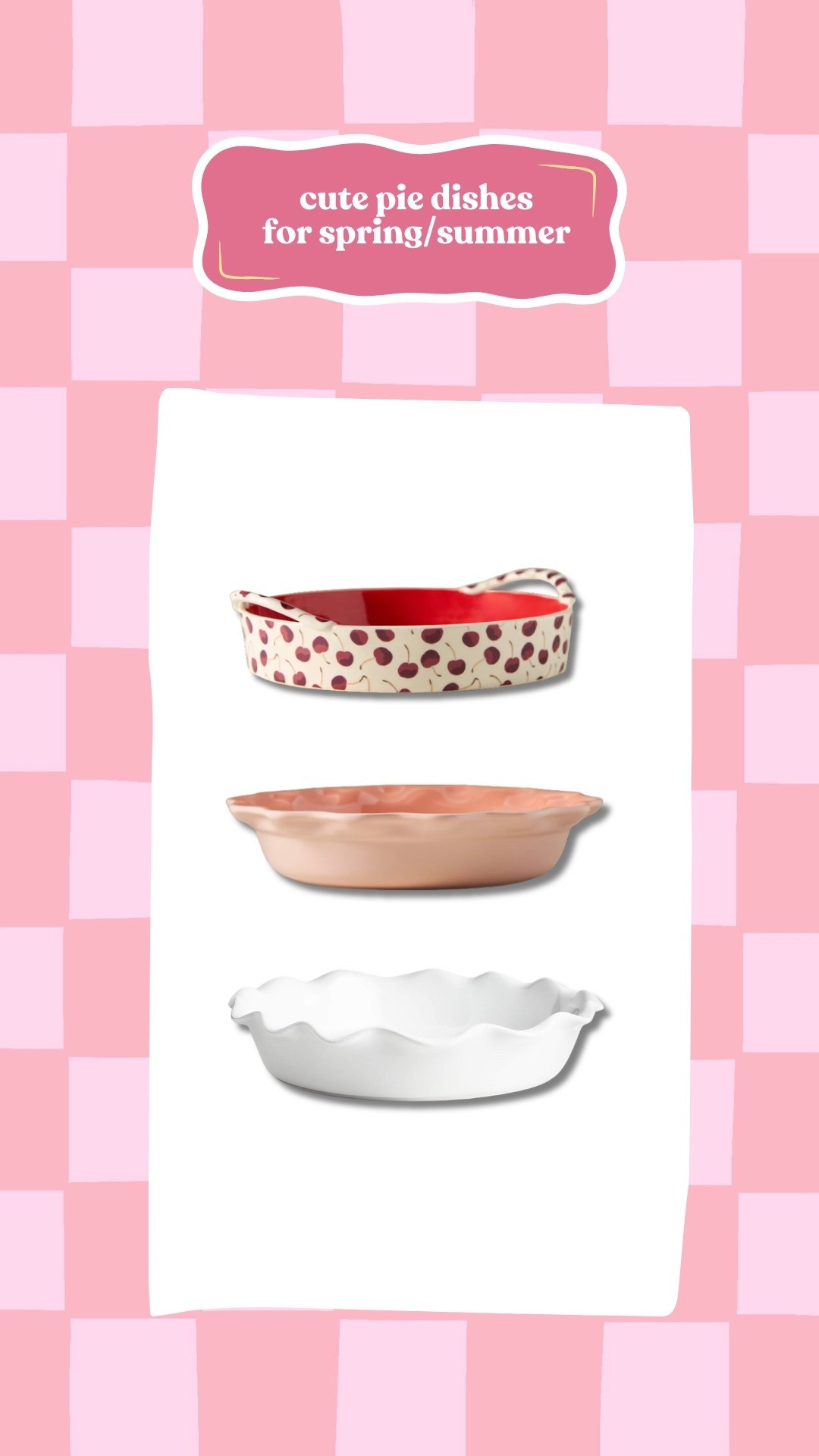 cute pie dishes for spring and summer baked goods 🩷

#LTKHome
