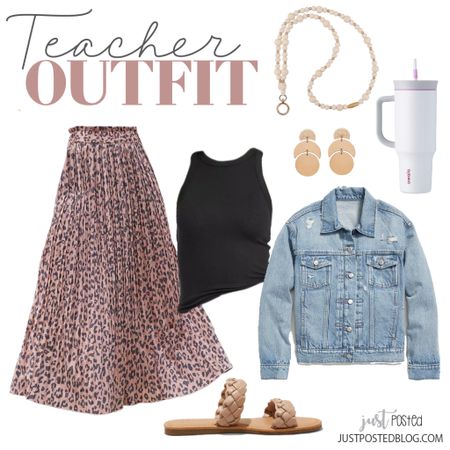 A cute teacher look to start your week! Loving this pink and gray leopard skirt! 

#LTKsalealert #LTKworkwear #LTKBacktoSchool