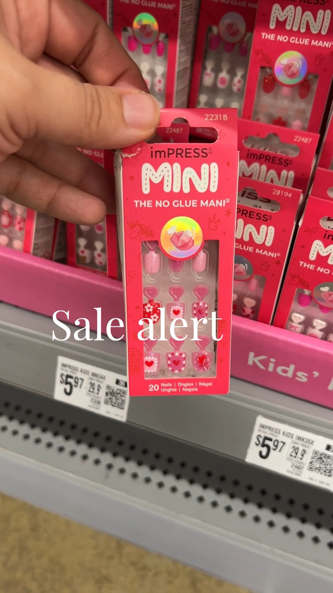 💖 Walmart Valentine’s Press On Nails for Little Girls on SALE 💖
These ImPress MINI no-glue press on nails are perfect for kids — easy to apply, no mess, and super cute for Valentine’s Day 💅✨
✔️ Kid-friendly
✔️ No glue needed
✔️ Affordable Walmart find

🔗 Linked in LTK

#LTKValentine #LTKKids #LTKSeasonal

#LTKmomlife #LTKSeasonal #LTKSaleAlert