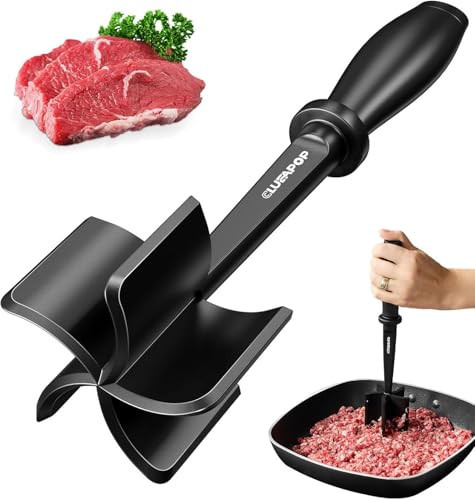 Premium Meat Chopper - Hamburger Smash, ana Non-Stick Masher With Nylon Mash, Fork & Mix Chop | Amazon (US)