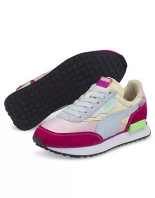 Puma Future Rider sneakers in pink and blue | ASOS (Global)