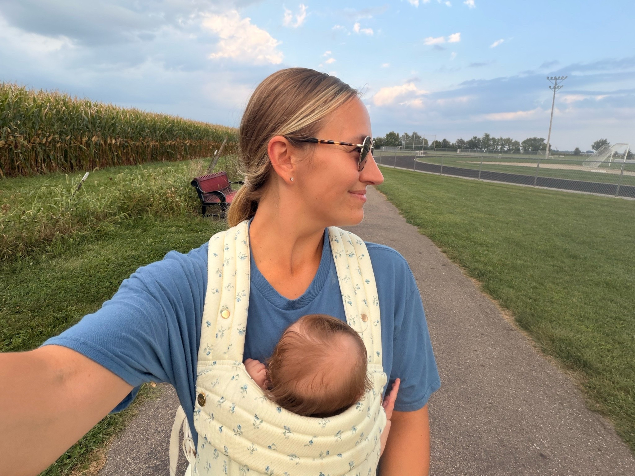 This exact print is no longer available, but this baby carrier is my favorite! So cozy for me & baby🤍

#LTKmomlife #LTKBaby