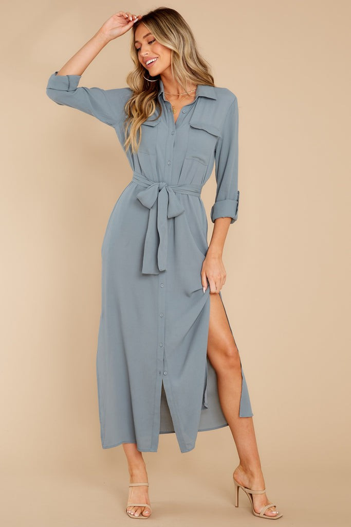 Captured Effortlessly Dusty Jade Maxi Dress | Red Dress 